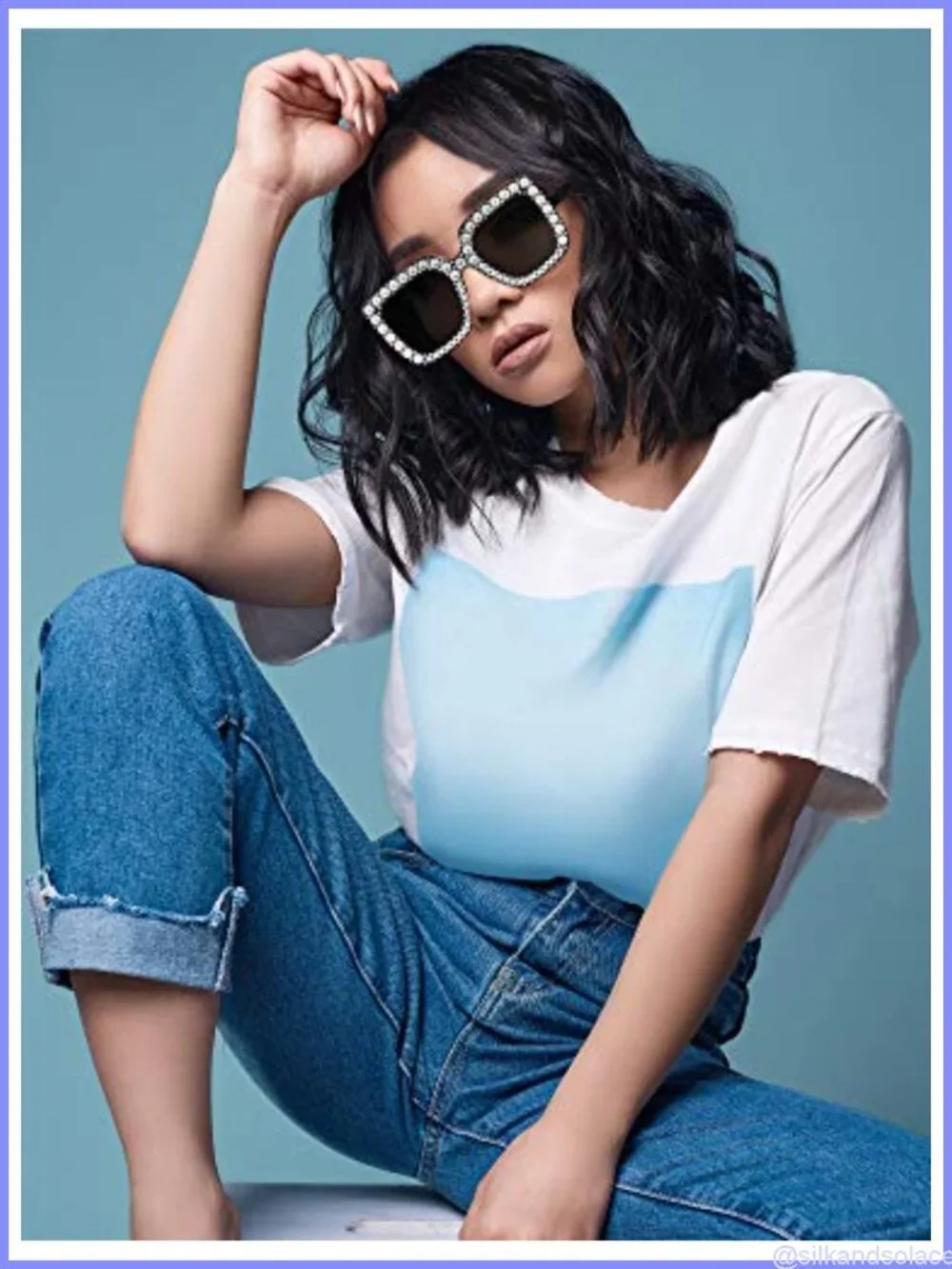 Disco Sunglasses for Women Retro Oversize Halloween Party